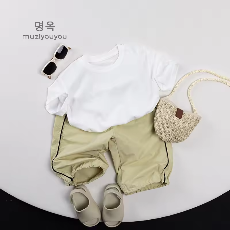 2025 Summer New Thin Pure Cotton Baby Pants Japanese-Style Mosquito-Repellent for Boys Girls Versatile Outdoor Baby Long Pants