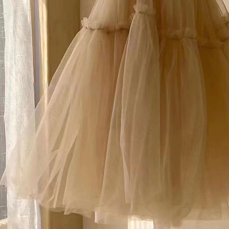 WHolesale 2026 New Girls' Baby Dresses Summer Style Baby Girls Western Style Fashionable Design High-end Mesh Straps A-Line Baby Skirt