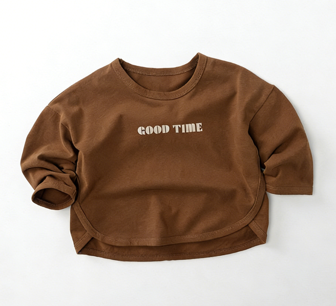 Wholesale Korean Style Children's Pure Cotton Long-sleeve Printed T-shirt New Spring Boys and Girls Korean Style Shirt Kids Top