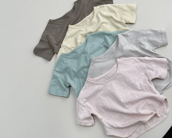 Wholesale Salad Series 2026 Summer New Children's Short Sleeve Boys' T-Shirt Girls' All-Cotton Korean Style Japanese-Style Kids Top