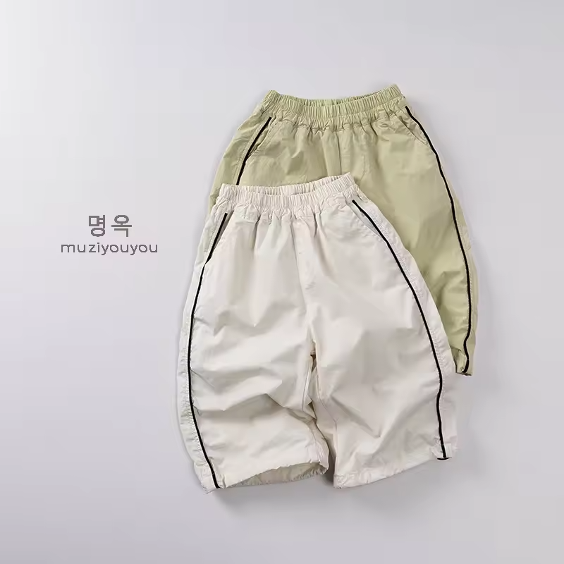 2025 Summer New Thin Pure Cotton Baby Pants Japanese-Style Mosquito-Repellent for Boys Girls Versatile Outdoor Baby Long Pants