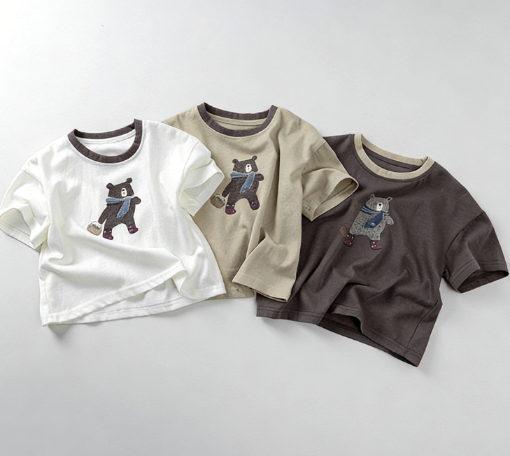 Wholesale 2026 Summer Children's Short-sleeve T-shirt New Style Boys and Girls Korean Version Casual Fashion Kids Top