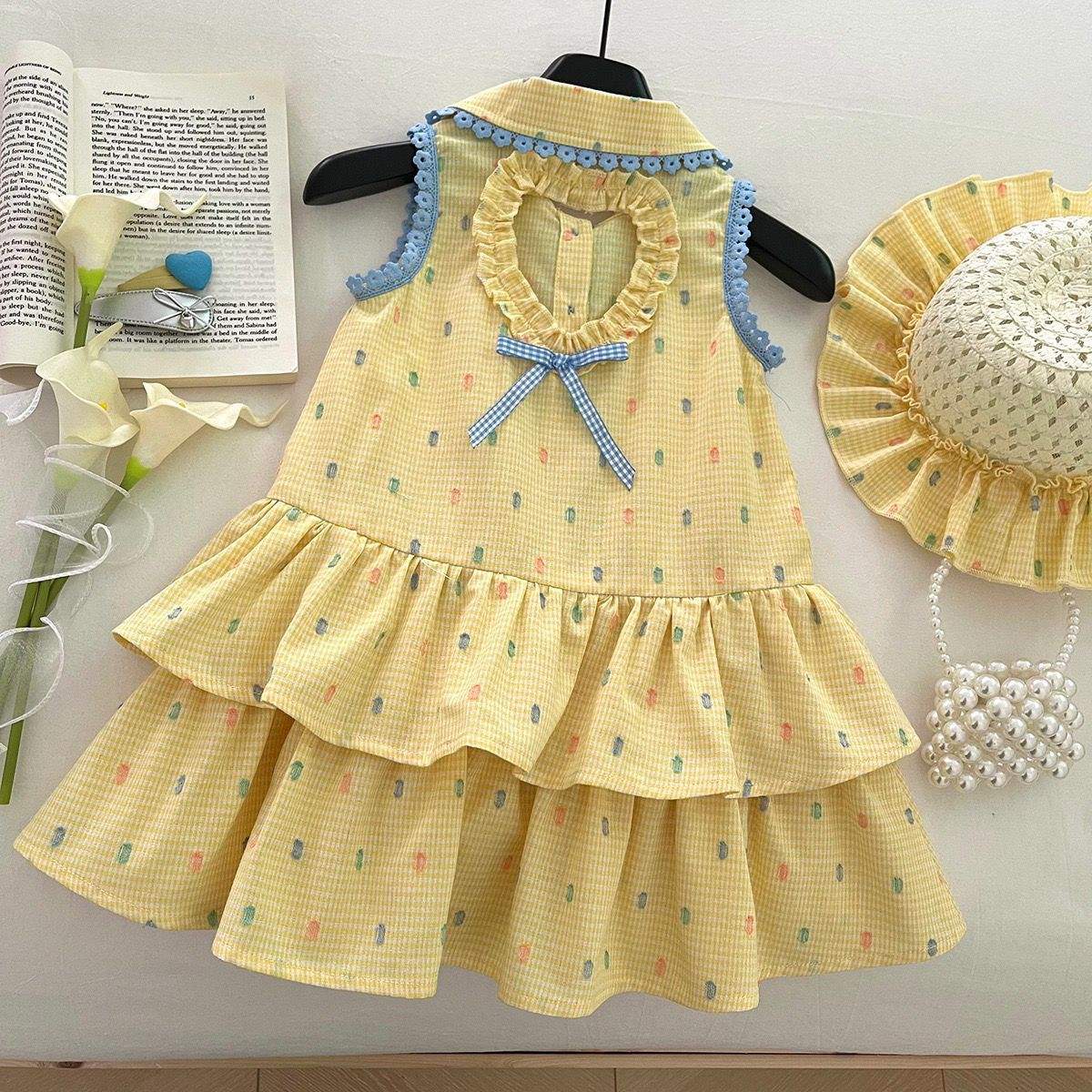 Wholesale 2026 Summer Girls' Dresses Little Girls' Lace Sleeveless Princess Dress Vacation Style Baby Girls Dress