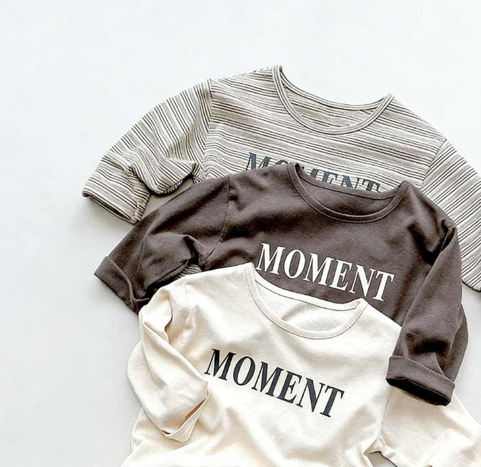 Wholesale Children's T-shirt 2026 Spring and Autumn New Style Unisex Children's Korean-style Cotton Long Sleeve T-shirt Letter Print