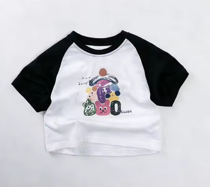 Wholesale 2026 New Summer Children's Printed T-Shirt New Style Boys and Girls Korean Version Casual Short Sleeve Top Children's Clothing