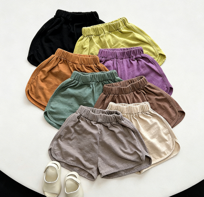 Wholesale 2026 Summer New Children's Shorts Versatile Cool and Refreshing 8-color Bamboo Cotton Shorts for Boys and Girls Baby Pant