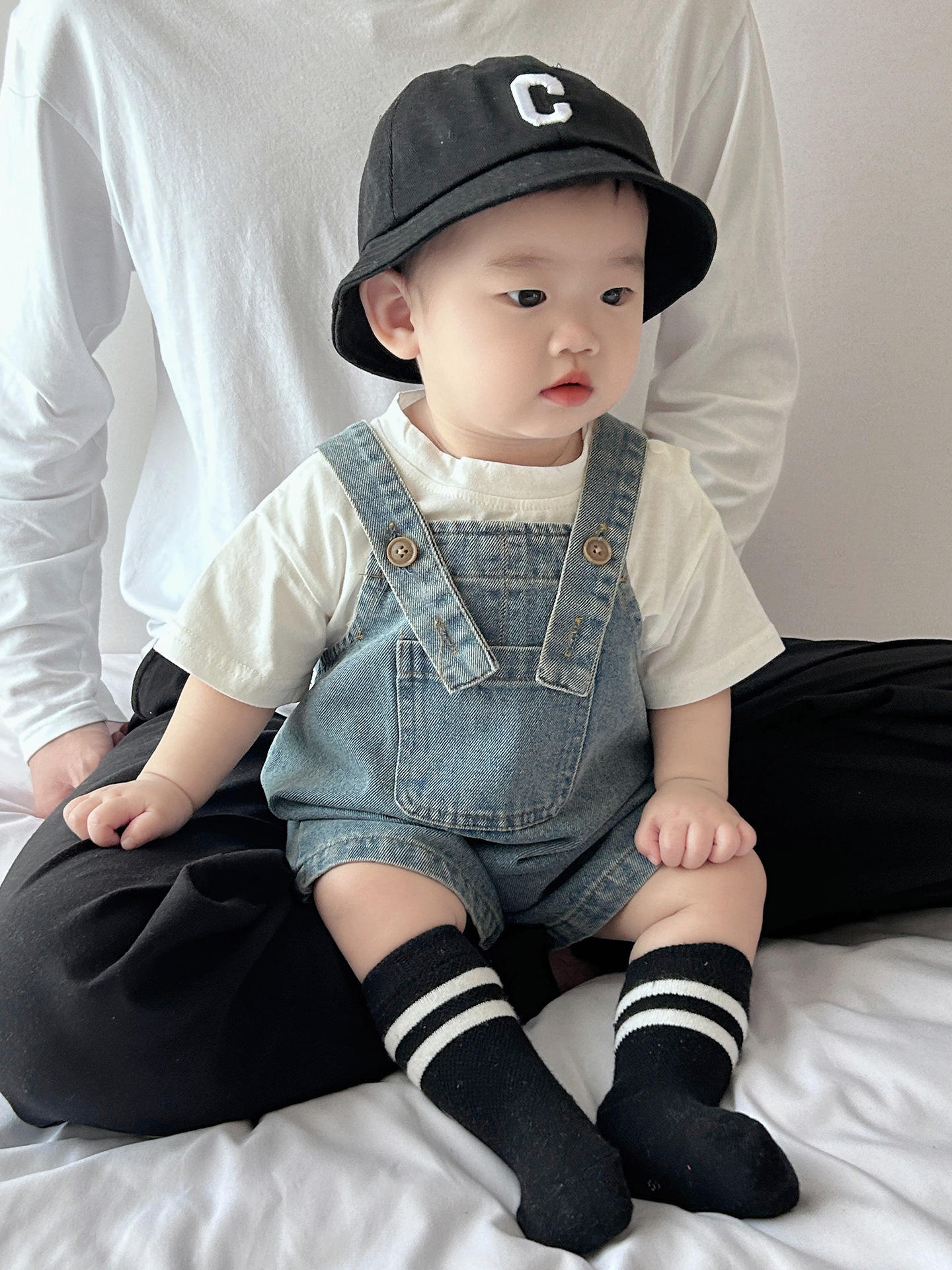 Wholesale 2025 Baby Jumpsuit Summer Baby Denim Bib Romper Newborn Top Suit Thin Summer