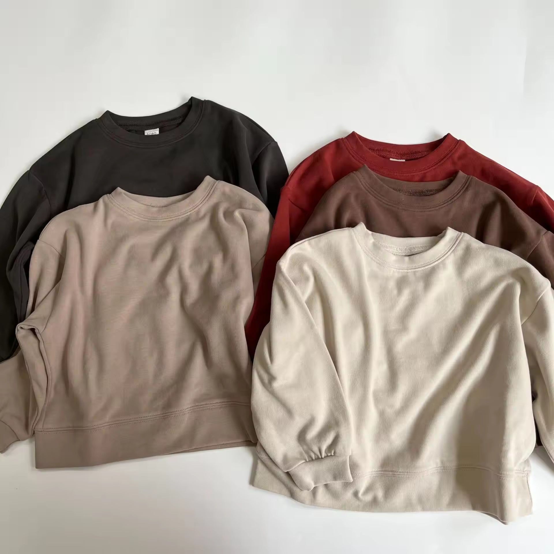 2025 Autumn Japanese Velvet Thin Hoodies for Boys Girls Children's Clothing with Print Pattern Loose Pullover Top for Spring