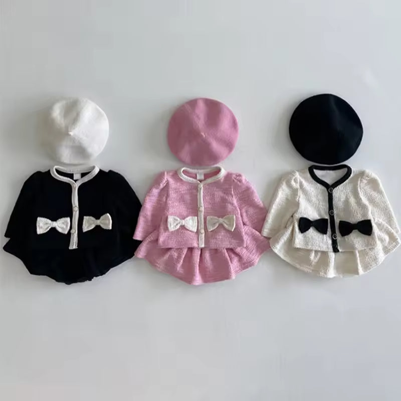 Autumn Baby Girl Suit New Style Fashionable All-match Small Fragrance Style Two-piece Princess Infant Clothes