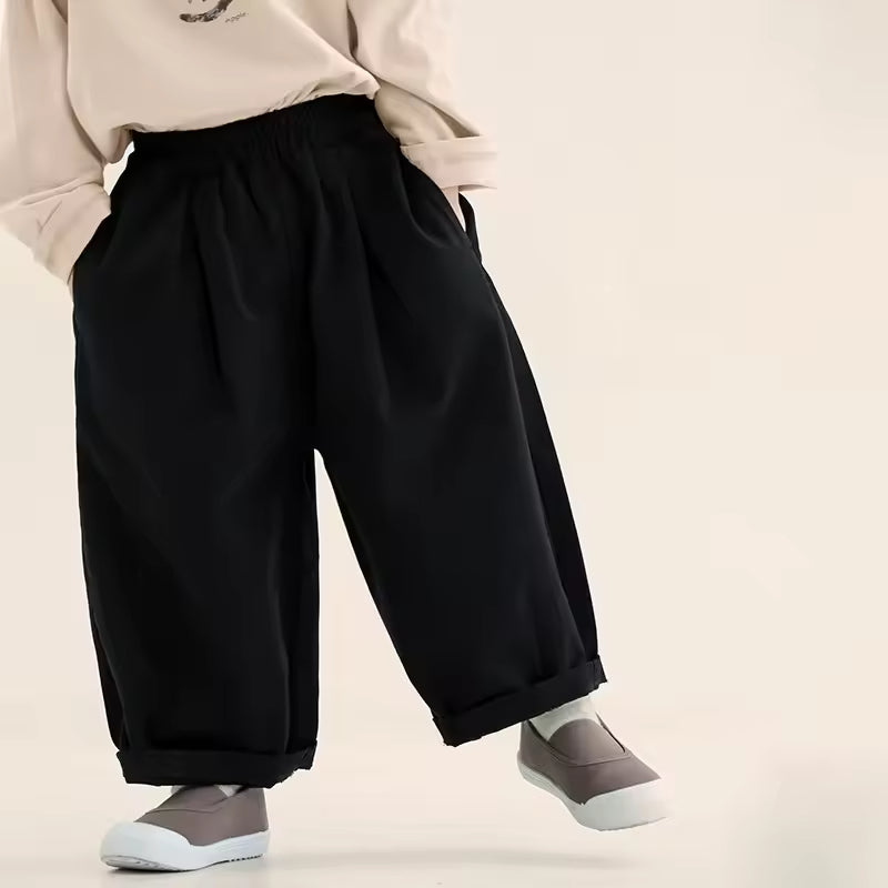 2025 New Baby Pants Spring and Autumn Kids Clothing Loose Casual Carrot Pants for Boys Small Baby Trousers