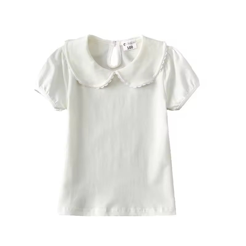 Girls T-shirt Summer Children's Summer Clothing Children Short Sleeve Top Baby Short Sleeve Cotton Thin Fashion