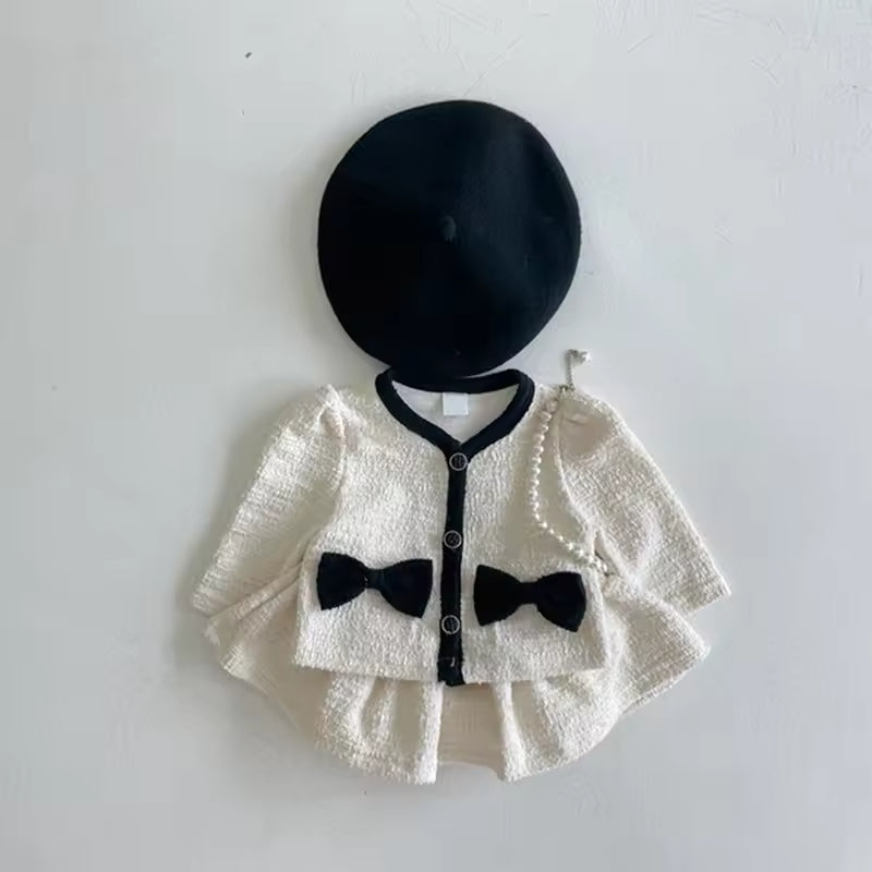 Autumn Baby Girl Suit New Style Fashionable All-match Small Fragrance Style Two-piece Princess Infant Clothes